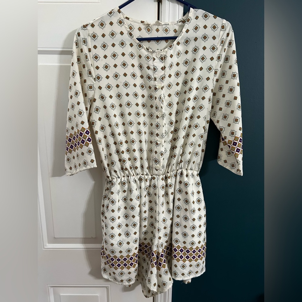 Patterned Romper Size M